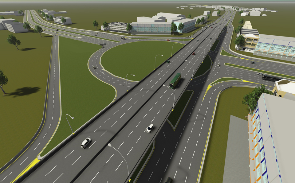 กรมทางหลวง สร้างสะพานจุดตัด แยกอินโดจีน