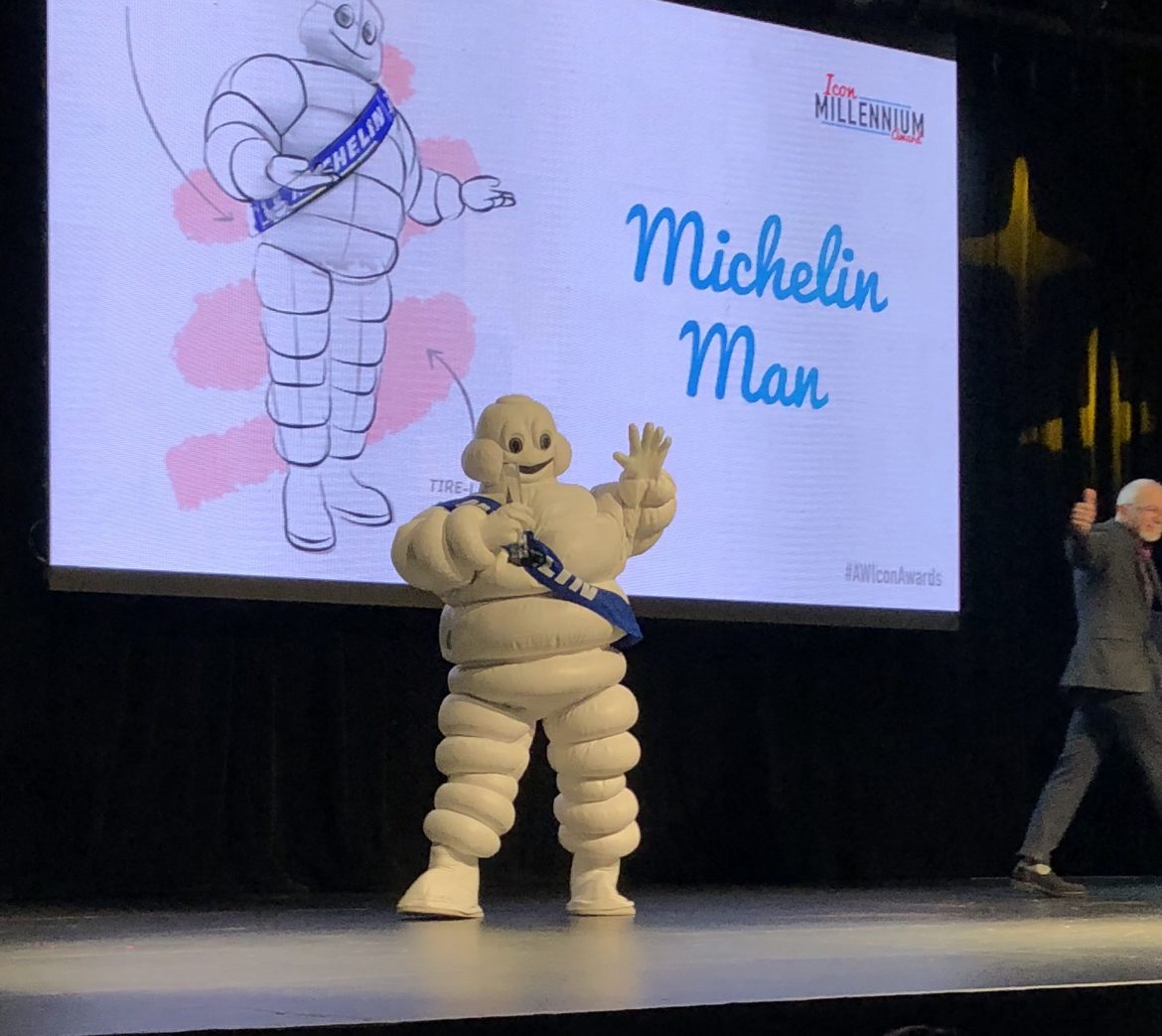 Bibendum Award “มิชลินแมน” มาสคอตตัวแทนแบรนด์มิชลินได้รับรางวัล “Icon of the Millennium” โดย Advertising Week