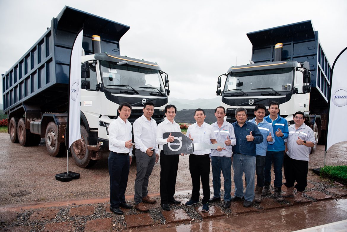 สหกลอิควิปเมนท์ ขยายกองรถสั่งซื้อวอลโว่ ทรัคส์ 26 คัน ลุยงานเหมืองถ่านหินในลาว